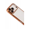 USLUCAN ALIŞVERİŞ Apple iPhone 17 Pro Max Lensli Silikon - Turuncu