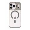 USLUCAN ALIŞVERİŞ Apple iPhone 17 Pro Max Remim Lensli Magsafe Standlı Kapak - Titan Gri