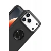 USLUCAN ALIŞVERİŞ Apple iPhone 17 Pro Montreal Yüzüklü Silikon Kapak - Siyah