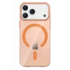 USLUCAN ALIŞVERİŞ Apple iPhone 17 Pro PC Blank Magsafe Kapak - Turuncu