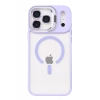 USLUCAN ALIŞVERİŞ Apple iPhone 17 Pro Remim Lensli Magsafe Standlı Kapak - Lila