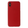 USLUCAN ALIŞVERİŞ Apple iPhone X Kılıf PP Ultra İnce Kapak - Kırmızı