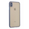 USLUCAN ALIŞVERİŞ Apple iPhone XS Max Kılıf Montreal Silikon Kapak - Gri