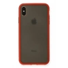 USLUCAN ALIŞVERİŞ Apple iPhone XS Max Kılıf Montreal Silikon Kapak - Kırmızı