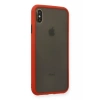 USLUCAN ALIŞVERİŞ Apple iPhone XS Max Kılıf Montreal Silikon Kapak - Kırmızı