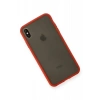 USLUCAN ALIŞVERİŞ Apple iPhone XS Max Kılıf Montreal Silikon Kapak - Kırmızı