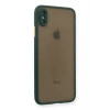 USLUCAN ALIŞVERİŞ Apple iPhone XS Max Kılıf Montreal Silikon Kapak - Yeşil