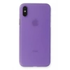 USLUCAN ALIŞVERİŞ Apple iPhone XS Max Kılıf PP Ultra İnce Kapak - Mor