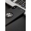 USLUCAN ALIŞVERİŞ Apple iPhone XS Max Kılıf Range Yüzüklü Silikon - Siyah