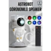 USLUCAN ALIŞVERİŞ Astronot Görünümlü Projeksiyon Speaker Taşınabilir