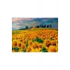 USLUCAN ALIŞVERİŞ Ayçiçek Tarlası Canvas Tablo (50x70)