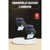 USLUCAN ALIŞVERİŞ Bahçe Aydınlatma Sensörlü Güneş Enerjili Duvar Lambası 40 Led Işık