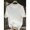 USLUCAN ALIŞVERİŞ Baskılı Oversize Bisiklet Yaka T-shirt - Beyaz