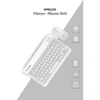 USLUCAN ALIŞVERİŞ Beyaz Kablosuz Klavye Ve Mouse Seti