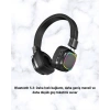 USLUCAN ALIŞVERİŞ Bluetooth 5.3 Rainbow Işıklı Kulak Üstü Kablosuz Kulaklık