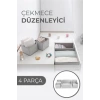 USLUCAN ALIŞVERİŞ Çekmece Düzenleme Kutu Seti Organizer 4lü Set