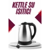 USLUCAN ALIŞVERİŞ Çelik Su Isıtıcı Kettle Dayanıklı Paslanmaz Çelik Uzun Ömürlü