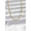 USLUCAN ALIŞVERİŞ CM 14K Gold Renk Çizgi Lazer Model 60 cm Kadın Kolye