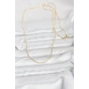 USLUCAN ALIŞVERİŞ CM 14K Gold Renk Parçalı Topçuk Model 60 cm Kadın Kolye