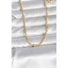 USLUCAN ALIŞVERİŞ CM 14K Gold Renk Topçuk Model 60 cm Kadın Kolye