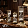USLUCAN ALIŞVERİŞ Dekoratif Cam Kum Saati 7x18 cm
