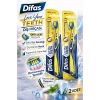 USLUCAN ALIŞVERİŞ Difaş Love Your Teeth Diş Fırçası 2 Adet Orta Sert Medium Ergonomik Saplı Manuel Diş Fırçası