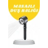 USLUCAN ALIŞVERİŞ Duş Başlığı Yüksek Basınçlı Masaj Taraklı 3 Kademeli