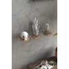 USLUCAN ALIŞVERİŞ Duvar Rafı Dekoratif 3 Adet Çiçeklik Altıgen Ceviz