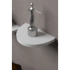USLUCAN ALIŞVERİŞ Duvar Rafı Dekoratif 3 Adet Çiçeklik Oval Beyaz