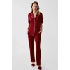 USLUCAN ALIŞVERİŞ Freshness 324 Kadın 4Lü Sabahlıklı Şorlu Pijama Takımı
