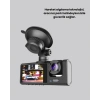 USLUCAN ALIŞVERİŞ Full HD Araç Kamerası  Çift Yönlü Kayıt ve Darbe Sensörü