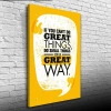 USLUCAN ALIŞVERİŞ Great Thing Afiş Turuncu Tonlarda Kanvas Tablo 50 x 70