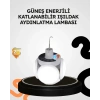 USLUCAN ALIŞVERİŞ Güneş Enerjili Katlanabilir 5 Kanatlı Solar Bahçe Lambası