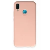 USLUCAN ALIŞVERİŞ Huawei P20 Lite Kılıf Nano içi Kadife Silikon - Pudra