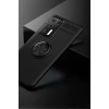 USLUCAN ALIŞVERİŞ Huawei P40 Kılıf Range Yüzüklü Silikon - Siyah