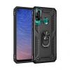 USLUCAN ALIŞVERİŞ Huawei P40 Lite E Kılıf Sofya Yüzüklü Silikon Kapak - Siyah