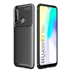 USLUCAN ALIŞVERİŞ Huawei Y6P Kılıf Auto Focus Karbon Kapak - Siyah