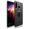 USLUCAN ALIŞVERİŞ Huawei Y6P Kılıf Range Yüzüklü Silikon - Siyah