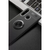 USLUCAN ALIŞVERİŞ Huawei Y6P Kılıf Range Yüzüklü Silikon - Siyah