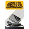 USLUCAN ALIŞVERİŞ İos Android Uyumlu Bluetooth Kulaklık Kablosuz Kulaklık Yüksek Basslı