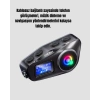 USLUCAN ALIŞVERİŞ IP65 Suya Dayanıklı Kask Bluetooth Kulaklık LCD Ekranlı