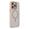 USLUCAN ALIŞVERİŞ iPhone 15 Pro Max Kılıf Roblox Lens Magsafe Standlı Kapak - Pudra