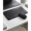 USLUCAN ALIŞVERİŞ Kablosuz Bluetooth Klavye Mouse Seti Wireless Sessiz İnce Tasarım Çoklu Uyumlu