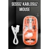 USLUCAN ALIŞVERİŞ Kablosuz Mouse Fare 5.0 Bluetooth Bağlantılı USB Girişli