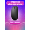 USLUCAN ALIŞVERİŞ Kablosuz Mouse Fare Şarjlı Bluetooth Wireless Çift Modlu Sessiz