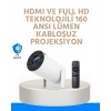USLUCAN ALIŞVERİŞ Kablosuz ve Kablolu Bağlantı Seçenekli Ev Tipi Projeksiyon