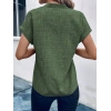 USLUCAN ALIŞVERİŞ Kadın Kısa Kollu Hakim Yaka Sofya Bluz
