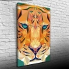 USLUCAN ALIŞVERİŞ Kaplan Figürü Soyut Çalışma Kanvas Tablo 50 x 70