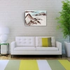 USLUCAN ALIŞVERİŞ Karlı Dağlar Gri Bulutlar Yağlıboya Kanvas Tablo 50 x 70