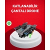 USLUCAN ALIŞVERİŞ Katlanabilir Drone 1080P Kamera 0-100m Uçuş Mesafeli